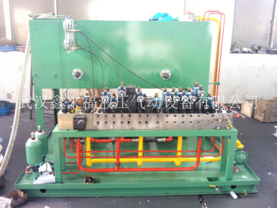Inclined caster hydraulic system, bending roll hydraulic system